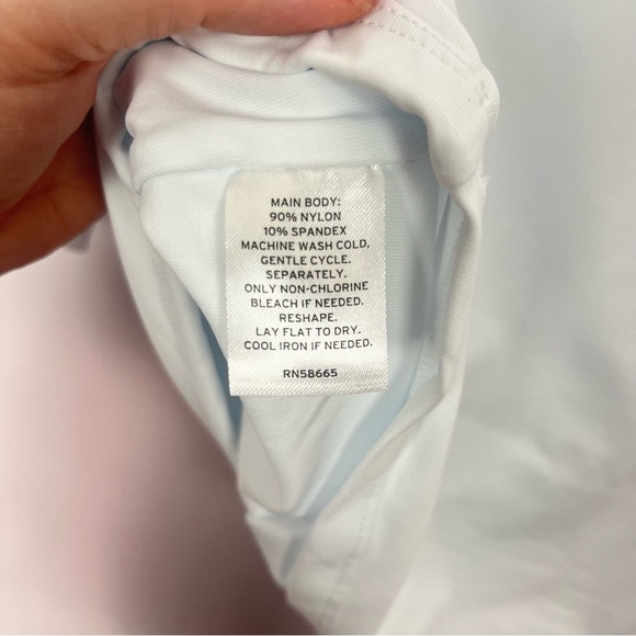 Nordstrom Rack Athletic Performance Material 3/4 Sleeves White Shirt Sz Large - Picture 5 of 7